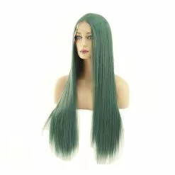 Cosplay Clans 60cm Women Lace Front Wigs Long Straight Dark Green Cosplay Wigs -Cosplay Clans Sales 2 a0ee55d3 9851 4dce aa30 8e9fab1289b0