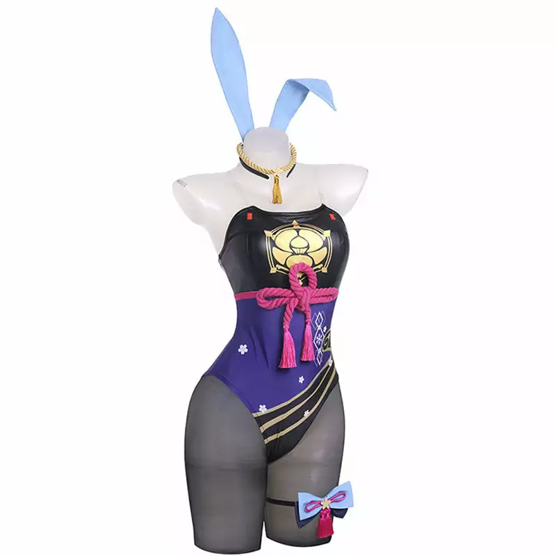 Cosplay Clans Game Genshin Impact Kamisato Ayaka Bunny Girl Cosplay Costumes 4 Cosplay Clans Game Genshin Impact Kamisato Ayaka Bunny Girl Cosplay Costumes - Image 2