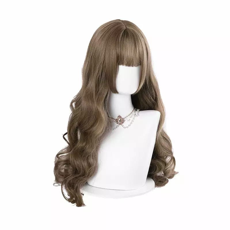 Cosplay Clans Women Fashion Long Brown Wavy Sweet Bangs Lolita Wig 4 Cosplay Clans Women Fashion Long Brown Wavy Sweet Bangs Lolita Wig - Image 2