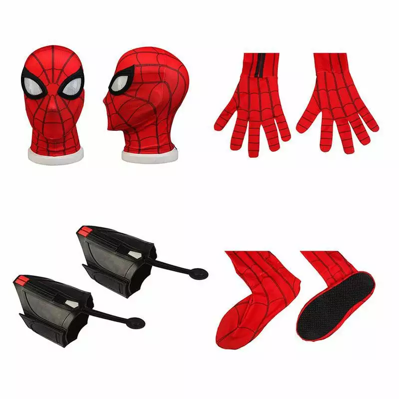 Cosplay Clans Movie Spider-Man: Homecoming Peter Parker Spiderman Cosplay Costume Jumpsuit With Free Bracers And Headgear 8 Cosplay Clans Movie Spider-Man: Homecoming Peter Parker Spiderman Cosplay Costume Jumpsuit With Free Bracers And Headgear - Image 6