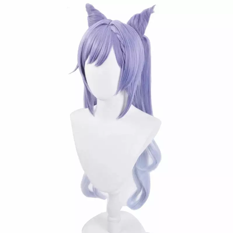 Cosplay Clans Game Genshin Impact Keqing Ponytails Mixed Purple Cosplay Wig With Ears 5 Cosplay Clans Game Genshin Impact Keqing Ponytails Mixed Purple Cosplay Wig With Ears - Image 3