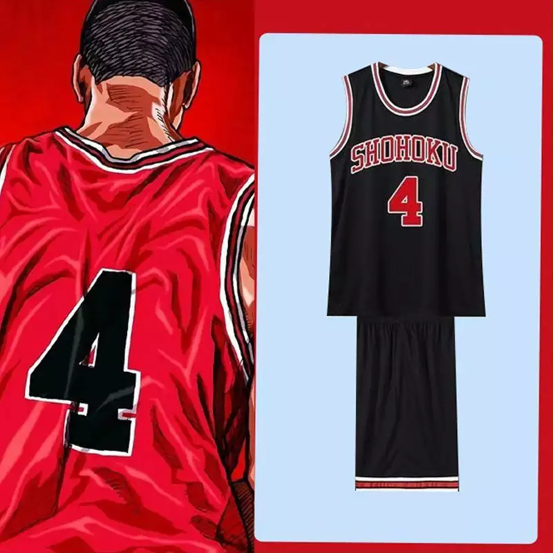 Cosplay Clans Anime Slam Dunk Kaede Rukawa Basketball Uniform Cosplay Costumes 4 Cosplay Clans Anime Slam Dunk Kaede Rukawa Basketball Uniform Cosplay Costumes - Image 2