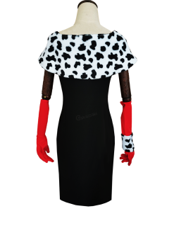 Cosplay Clans Movie Cruella De Vil Dalmatian Outfits Halloween Cosplay Costumes -Cosplay Clans Sales 3