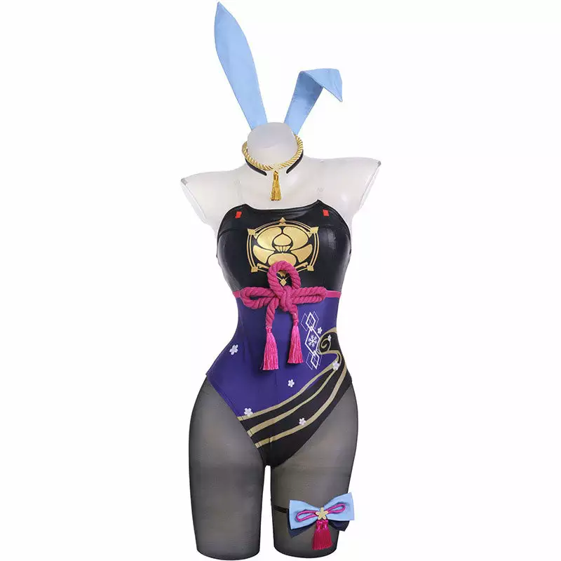 Cosplay Clans Game Genshin Impact Kamisato Ayaka Bunny Girl Cosplay Costumes 5 Cosplay Clans Game Genshin Impact Kamisato Ayaka Bunny Girl Cosplay Costumes - Image 3