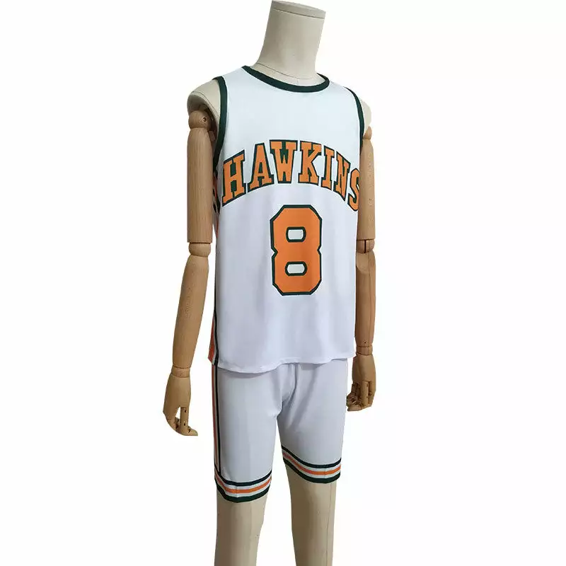 Cosplay Clans Stranger Things 4 Hawkins High School Lucas Sinclair Basketball Jersey Cosplay Costumes 5 Cosplay Clans Stranger Things 4 Hawkins High School Lucas Sinclair Basketball Jersey Cosplay Costumes - Image 3