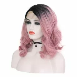 Cosplay Clans Multi-size Women Lace Front Wigs Short Curly Black Fade Pink Cosplay Wigs -Cosplay Clans Sales 3 89ab1463 f359 47c7 ae6f 6450cb0b04c4