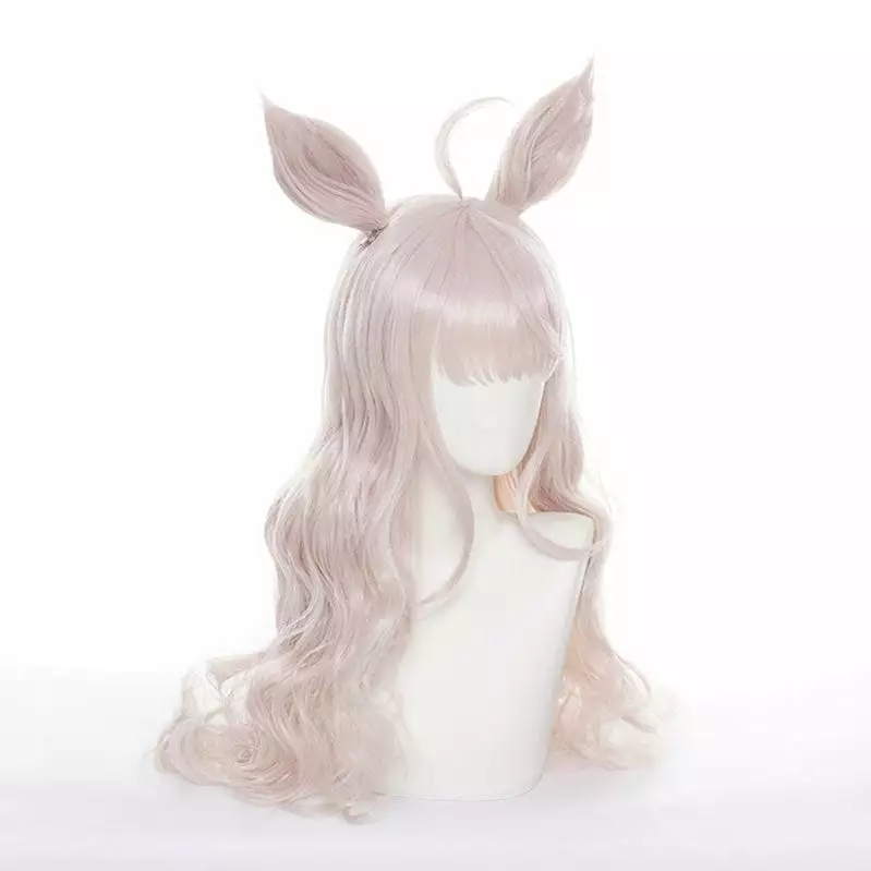 Cosplay Clans Game Uma Musume Pretty Derby Biwa Hayahide Bright Pink Long Cosplay Wigs With Ears 5 Cosplay Clans Game Uma Musume Pretty Derby Biwa Hayahide Bright Pink Long Cosplay Wigs With Ears - Image 3