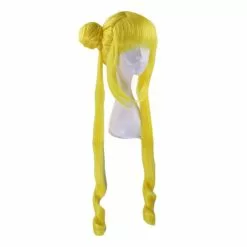 Cosplay Clans Anime Sailor Moon Tsukino Usagi Long Straight Double Braids Lemon Yellow Blonde Cosplay Wigs -Cosplay Clans Sales 3 ae808b75 2c6f 48f8 a1b3 e13134f75ee3