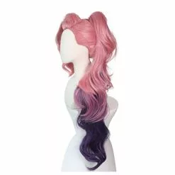 Cosplay Clans LOL Seraphine Cosplay Wig 100cm Long Ponytail Pink Gradient Purple Wavy Wigs -Cosplay Clans Sales 3 c51436d9 e757 4c70 8d58 16ae0060cc6b