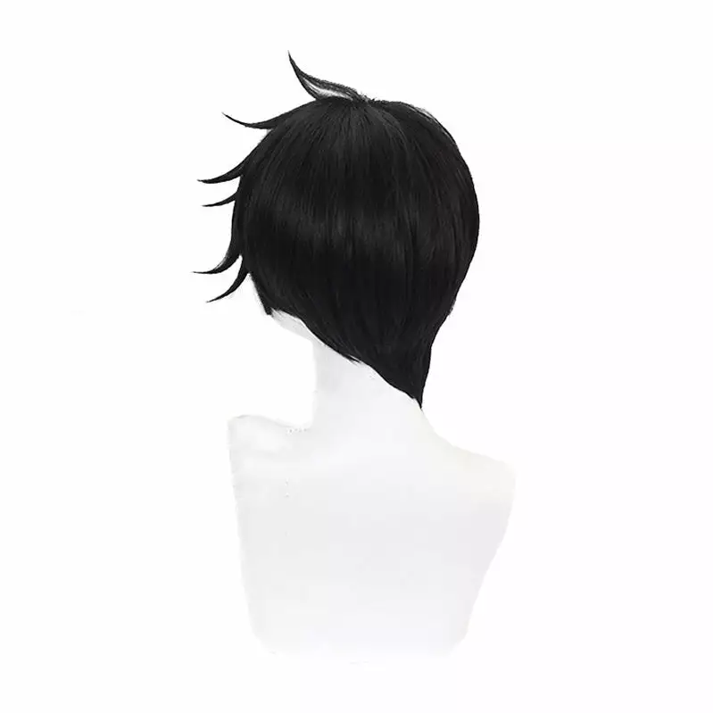 Cosplay Clans Anime The Promised Neverland Ray Short Black Cosplay Wigs 6 Cosplay Clans Anime The Promised Neverland Ray Short Black Cosplay Wigs - Image 4