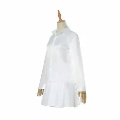 Cosplay Clans Anime The Promised Neverland Emma White Shirt Skirt Suit Cosplay Costume With Free Tattoo Sticker -Cosplay Clans Sales 3 eb4bdfb6 3cdf 4387 82b1 429a045aa284