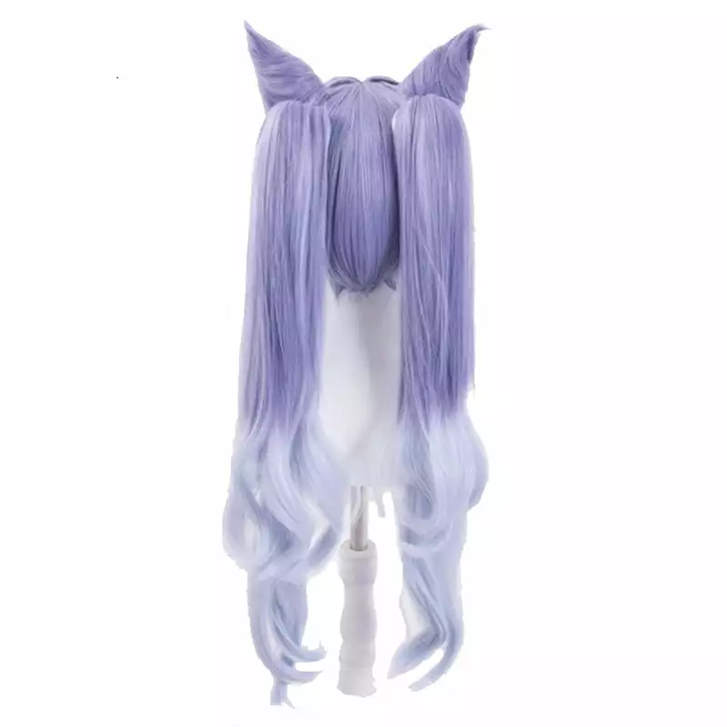 Cosplay Clans Game Genshin Impact Keqing Ponytails Mixed Purple Cosplay Wig With Ears 6 Cosplay Clans Game Genshin Impact Keqing Ponytails Mixed Purple Cosplay Wig With Ears - Image 4