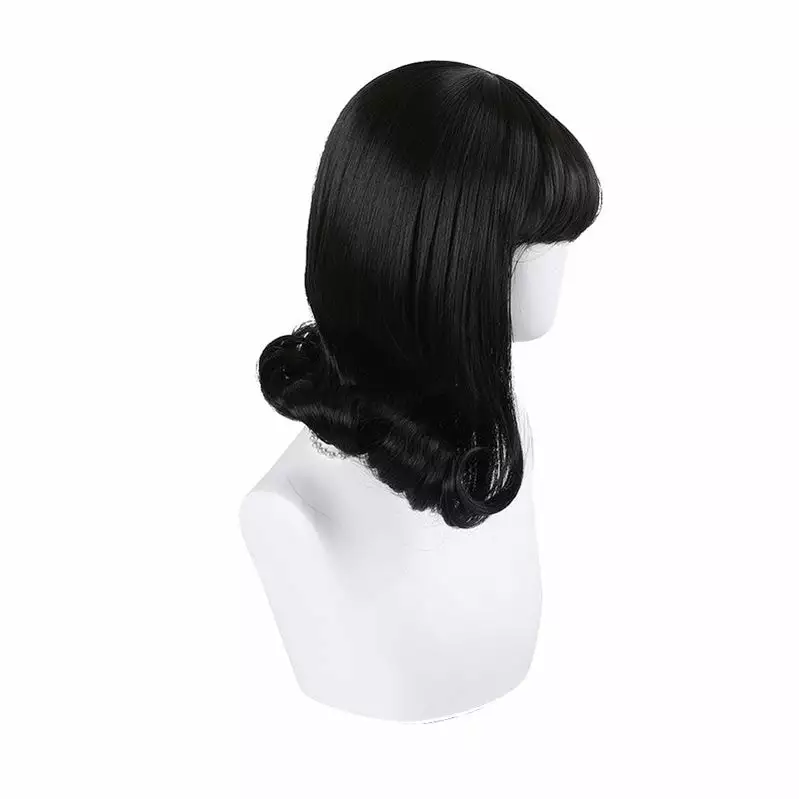 Cosplay Clans Women Fashion Short Black Curls Sweet Bangs Lolita Wig 6 Cosplay Clans Women Fashion Short Black Curls Sweet Bangs Lolita Wig - Image 4