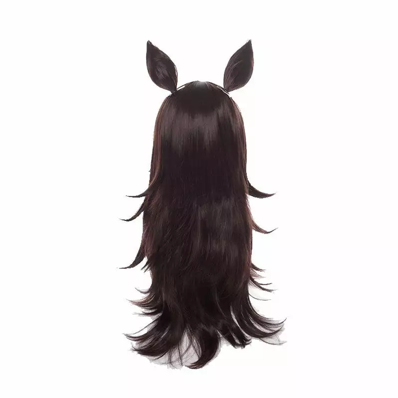Cosplay Clans Game Uma Musume Pretty Derby Rice Shower Brown Long Cosplay Wigs With Free Ears 6 Cosplay Clans Game Uma Musume Pretty Derby Rice Shower Brown Long Cosplay Wigs With Free Ears - Image 4