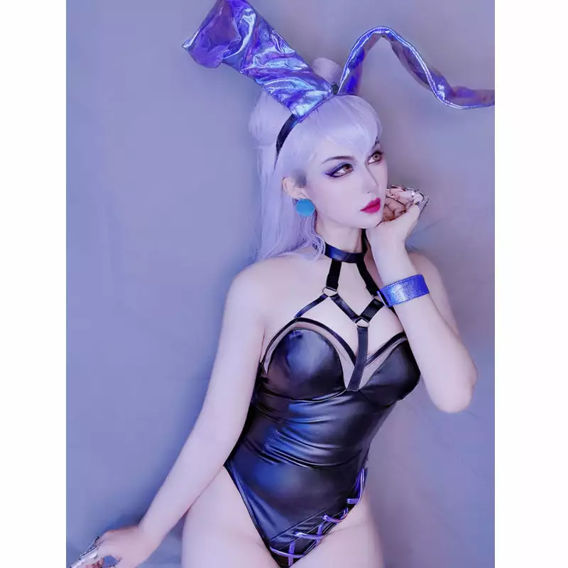 Cosplay Clans LOL KDA ALL OUT Evelynn Bunnysuit Cosplay Costumes 8 Cosplay Clans LOL KDA ALL OUT Evelynn Bunnysuit Cosplay Costumes - Image 6