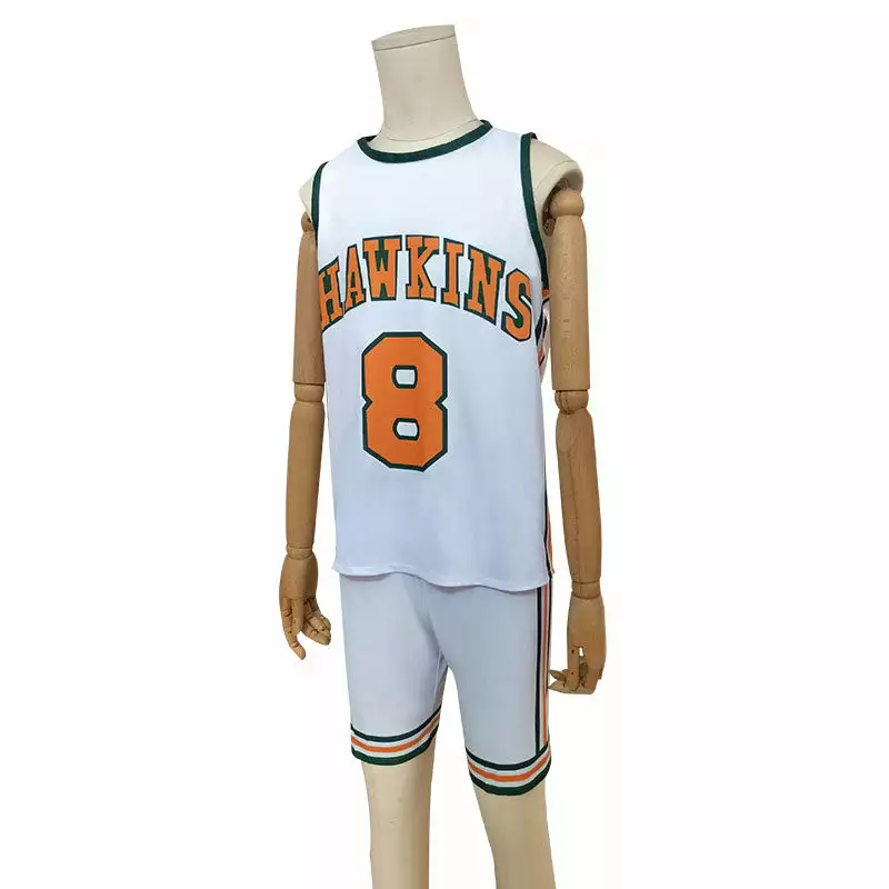 Cosplay Clans Stranger Things 4 Hawkins High School Lucas Sinclair Basketball Jersey Cosplay Costumes 6 Cosplay Clans Stranger Things 4 Hawkins High School Lucas Sinclair Basketball Jersey Cosplay Costumes - Image 4