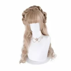 Cosplay Clans Women Fashion Long Golden Wavy Sweet Bangs Lolita Wig -Cosplay Clans Sales 4 b314afd3 61d6 46cb bb63 60690cf2bd21