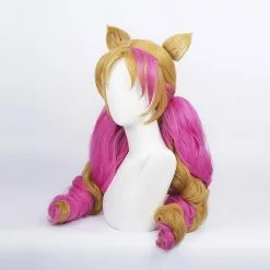 Cosplay Clans Game LOL Cafe Cutie Gwen Red & Blonde Twist Braid Cosplay Wigs With Ears -Cosplay Clans Sales 4 b48b27ec 06ba 4635 acd5 bbe694afe674
