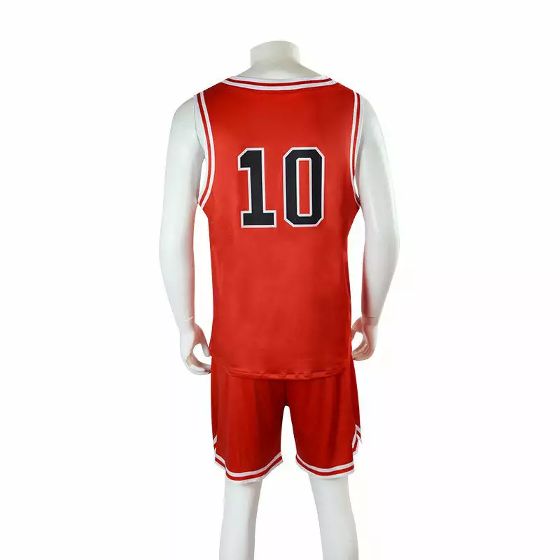 Cosplay Clans Anime Slam Dunk Hanamichi Sakuragi Basketball Uniform Cosplay Costumes 6 Cosplay Clans Anime Slam Dunk Hanamichi Sakuragi Basketball Uniform Cosplay Costumes - Image 4