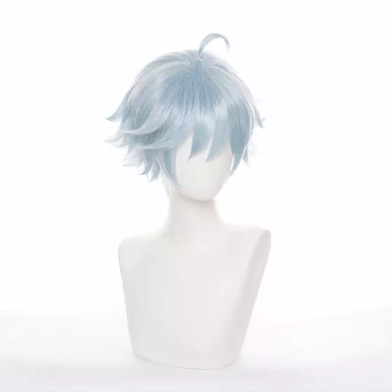 Cosplay Clans Game Genshin Impact Chongyun Light Cyan Halloween Cosplay Wigs 6 Cosplay Clans Game Genshin Impact Chongyun Light Cyan Halloween Cosplay Wigs - Image 4