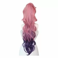 Cosplay Clans LOL Seraphine Cosplay Wig 100cm Long Ponytail Pink Gradient Purple Wavy Wigs -Cosplay Clans Sales 4 dd831a29 4411 436e a7b4 70a5ad57786a