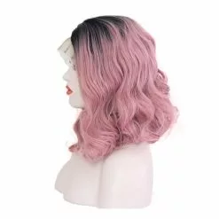 Cosplay Clans Multi-size Women Lace Front Wigs Short Curly Black Fade Pink Cosplay Wigs -Cosplay Clans Sales 4 ed98427c 387e 47d5 b858 72699afaff3c