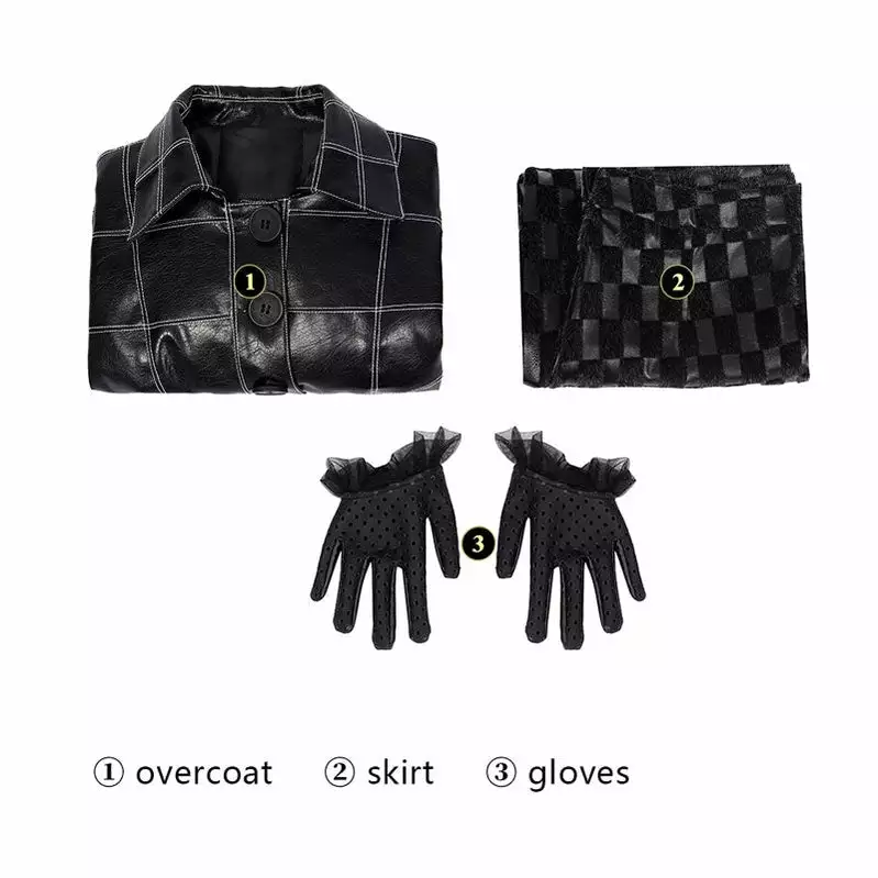 Cosplay Clans Movie Cruella De Vil Leather Fullsuit Halloween Cosplay Costumes 7 Cosplay Clans Movie Cruella De Vil Leather Fullsuit Halloween Cosplay Costumes - Image 5