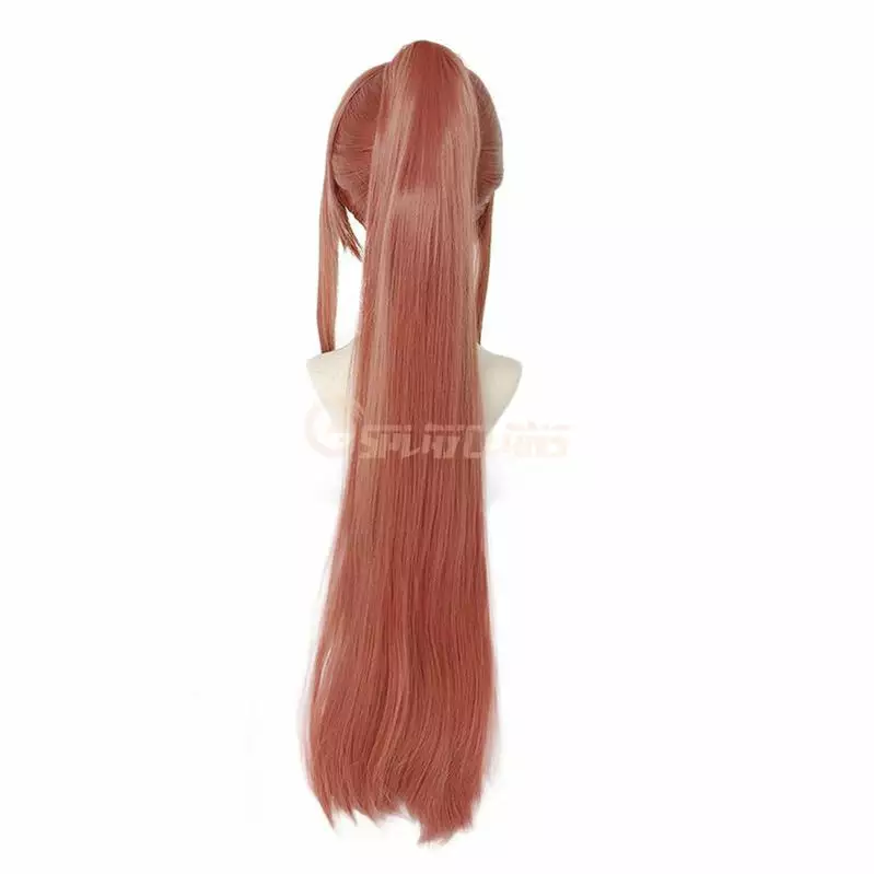 Cosplay Clans DDLC Monika Super Long Deep Pink Straight Synthetic Cosplay Wigs With Ponytail 7 Cosplay Clans DDLC Monika Super Long Deep Pink Straight Synthetic Cosplay Wigs With Ponytail - Image 5