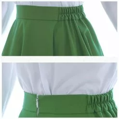 Cosplay Clans Anime Violet Evergarden Auto Memory Doll Outfits White Blouse Green Dress Gloves Cosplay Costume -Cosplay Clans Sales 5 61ec3768 d8ab 490f be78 f5fc3692a61c