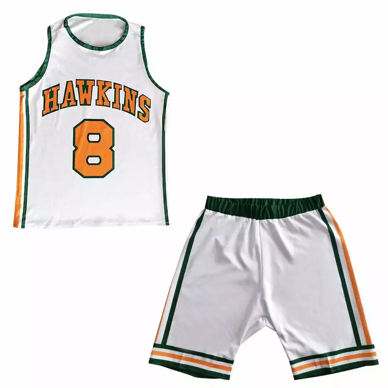 Cosplay Clans Stranger Things 4 Hawkins High School Lucas Sinclair Basketball Jersey Cosplay Costumes 7 Cosplay Clans Stranger Things 4 Hawkins High School Lucas Sinclair Basketball Jersey Cosplay Costumes - Image 5