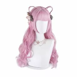 Cosplay Clans Women Fashion Long Pink Wavy Sweet Bangs Lolita Wigs -Cosplay Clans Sales 6 1faf58b8 905e 42ee 8eac 1137111217d3