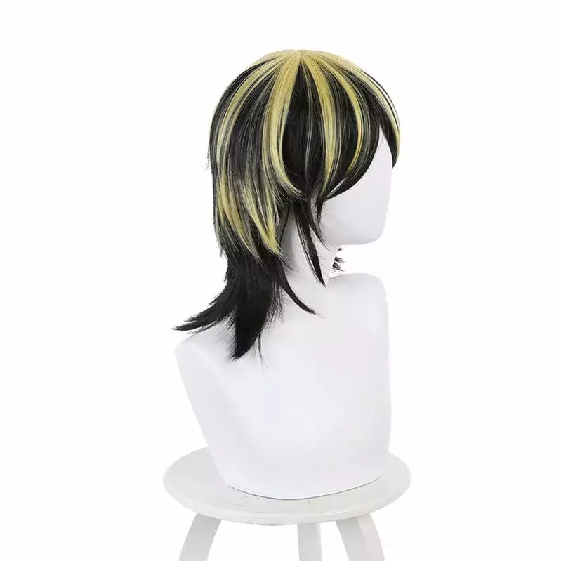 Cosplay Clans Anime Tokyo Revengers Kazutora Hanemiya Black Yellow Cosplay Wigs 6 Cosplay Clans Anime Tokyo Revengers Kazutora Hanemiya Black Yellow Cosplay Wigs - Image 4