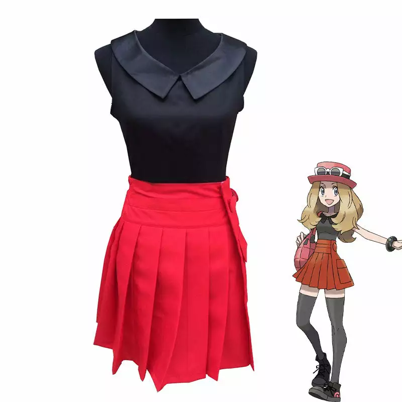 Cosplay Clans Anime Pokémon Serena Halloween Cosplay Costumes 3 Cosplay Clans Anime Pokémon Serena Halloween Cosplay Costumes