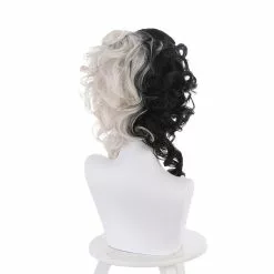 Cosplay Clans Movie Cruella Cruella De Vil Black White Center Bangs Curly Cosplay Wigs -Cosplay Clans Sales 6 778cbe1c ea41 4cb9 91be f94293f3701f