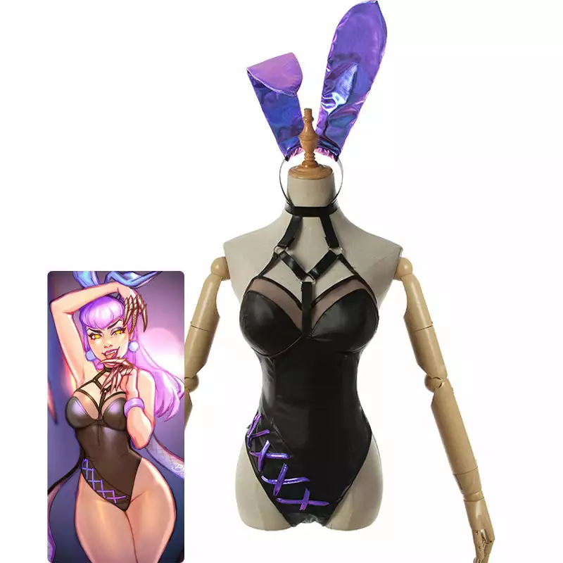 Cosplay Clans LOL KDA ALL OUT Evelynn Bunnysuit Cosplay Costumes 3 Cosplay Clans LOL KDA ALL OUT Evelynn Bunnysuit Cosplay Costumes