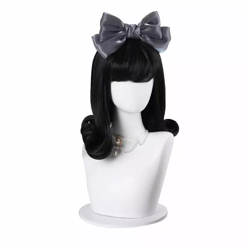 Cosplay Clans Women Fashion Short Black Curls Sweet Bangs Lolita Wig 3 Cosplay Clans Women Fashion Short Black Curls Sweet Bangs Lolita Wig