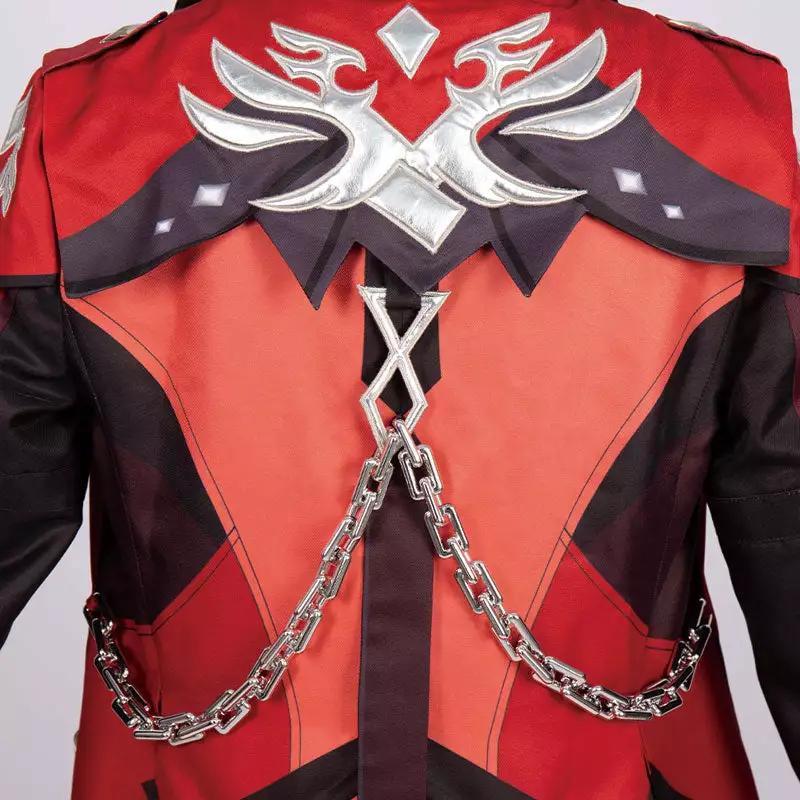 Cosplay Clans Game Genshin Impact Diluc Red Dead Of Night Fullset Cosplay Costume 9 Cosplay Clans Game Genshin Impact Diluc Red Dead Of Night Fullset Cosplay Costume - Image 7