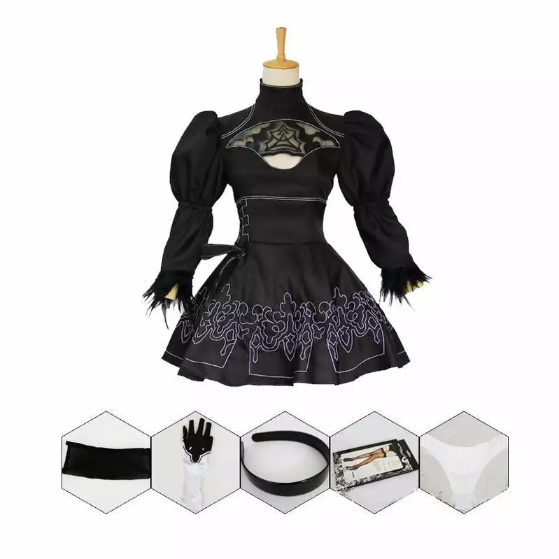 Cosplay Clans Game Nier: Automata 2B YoRHa No.2 Type B Cosplay Costumes 9 Cosplay Clans Game Nier: Automata 2B YoRHa No.2 Type B Cosplay Costumes - Image 7