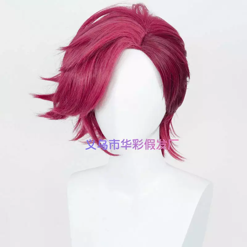 Cosplay Clans Game LOL Arcane Vi Short Rose Red Cosplay Wigs 6 Cosplay Clans Game LOL Arcane Vi Short Rose Red Cosplay Wigs - Image 4