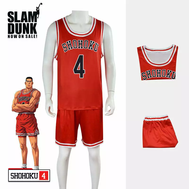 Cosplay Clans Anime Slam Dunk Hanamichi Sakuragi Basketball Uniform Cosplay Costumes 10 Cosplay Clans Anime Slam Dunk Hanamichi Sakuragi Basketball Uniform Cosplay Costumes - Image 8