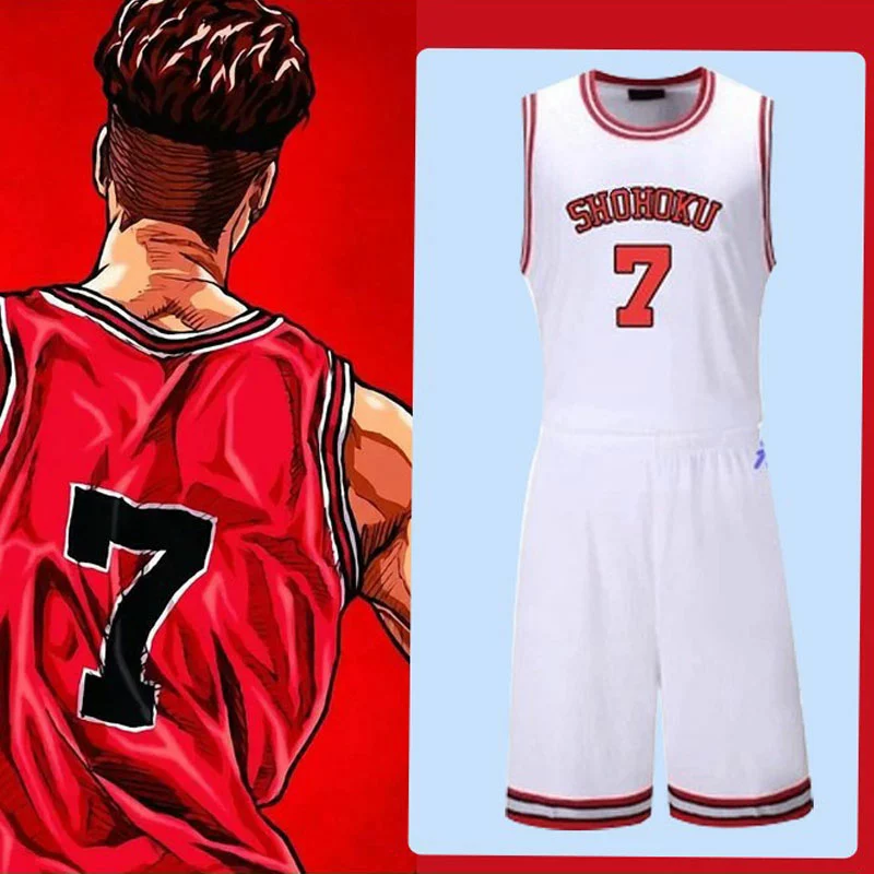Cosplay Clans Anime Slam Dunk Kaede Rukawa Basketball Uniform Cosplay Costumes 10 Cosplay Clans Anime Slam Dunk Kaede Rukawa Basketball Uniform Cosplay Costumes - Image 8