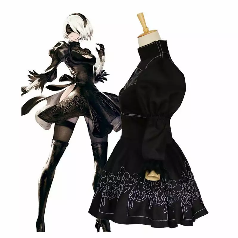 Cosplay Clans Game Nier: Automata 2B YoRHa No.2 Type B Cosplay Costumes 6 Cosplay Clans Game Nier: Automata 2B YoRHa No.2 Type B Cosplay Costumes - Image 4