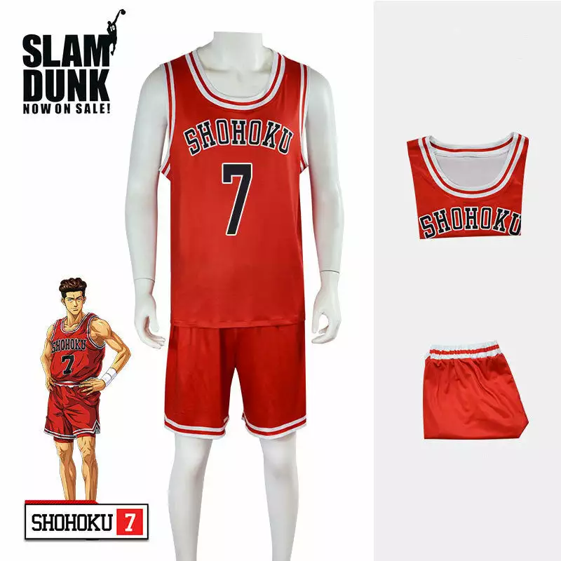 Cosplay Clans Anime Slam Dunk Hanamichi Sakuragi Basketball Uniform Cosplay Costumes 11 Cosplay Clans Anime Slam Dunk Hanamichi Sakuragi Basketball Uniform Cosplay Costumes - Image 9