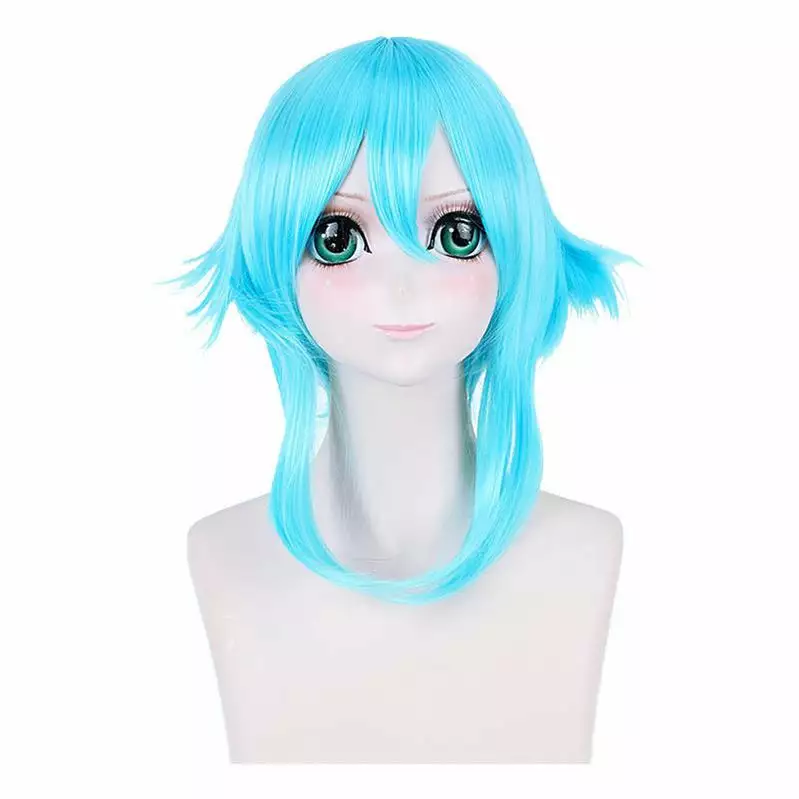 Cosplay Clans Anime SAO GGO Gun Gale Online Asada Shino Short Blue Cosplay Wigs 4 Cosplay Clans Anime SAO GGO Gun Gale Online Asada Shino Short Blue Cosplay Wigs - Image 2