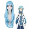 Cosplay Clans Anime SAO Sword Art Online ALO ALfheim Online Asuna Long Blue Cosplay Wigs 2 Cosplay Clans Anime SAO Sword Art Online ALO ALfheim Online Asuna Long Blue Cosplay Wigs -Cosplay Clans Sales Asuna