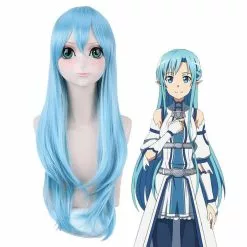 Cosplay Clans Anime SAO Sword Art Online ALO ALfheim Online Asuna Long Blue Cosplay Wigs