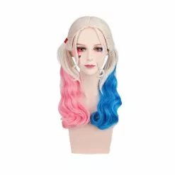 Cosplay Clans Movie Suicide Squad Harley Quinn Long Pink And Blue Cosplay Wigs -Cosplay Clans Sales HarleyQuinn2