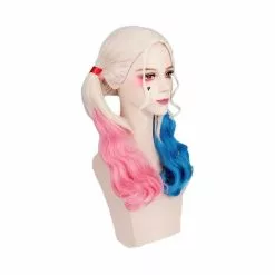 Cosplay Clans Movie Suicide Squad Harley Quinn Long Pink And Blue Cosplay Wigs -Cosplay Clans Sales HarleyQuinn3