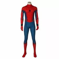 Cosplay Clans Movie Spider-Man: Homecoming Peter Parker Spiderman Cosplay Costume Jumpsuit With Free Bracers And Headgear