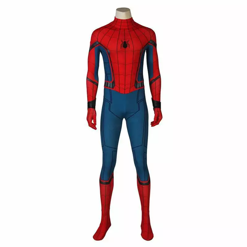 Cosplay Clans Movie Spider-Man: Homecoming Peter Parker Spiderman Cosplay Costume Jumpsuit With Free Bracers And Headgear 3 Cosplay Clans Movie Spider-Man: Homecoming Peter Parker Spiderman Cosplay Costume Jumpsuit With Free Bracers And Headgear